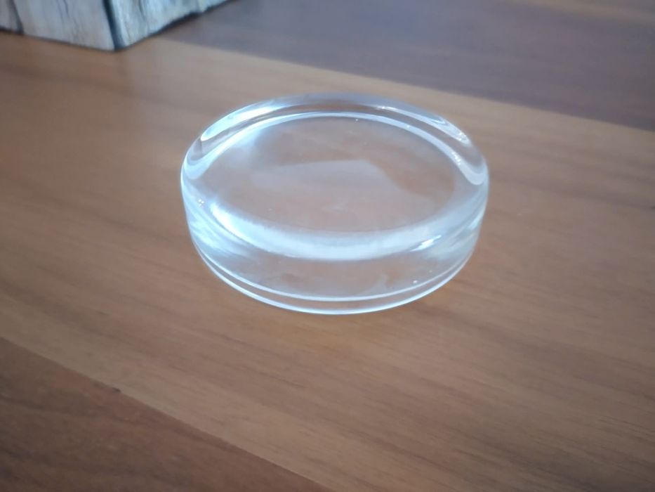 Оригинален цилиндричен стъклен предмет от Италия