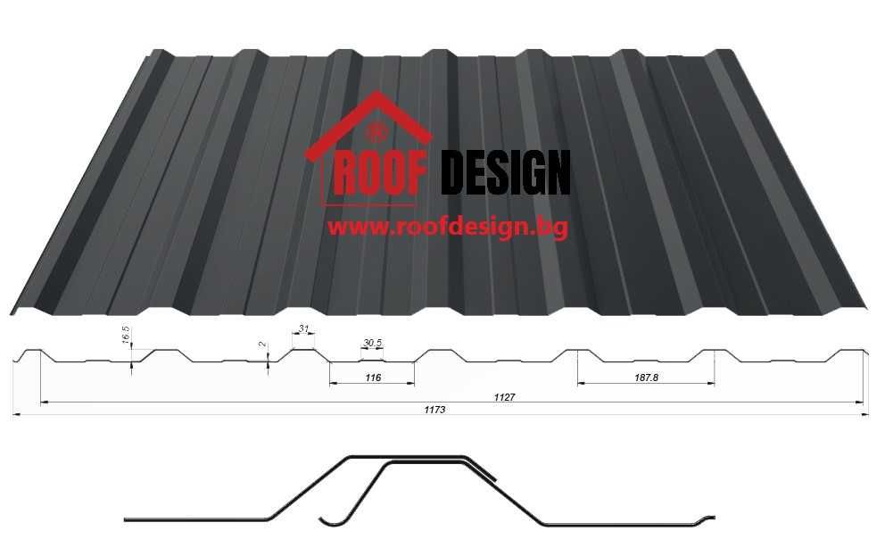 ламарина профил ЛТ 18 покритие Кристал 40 год. гаранция