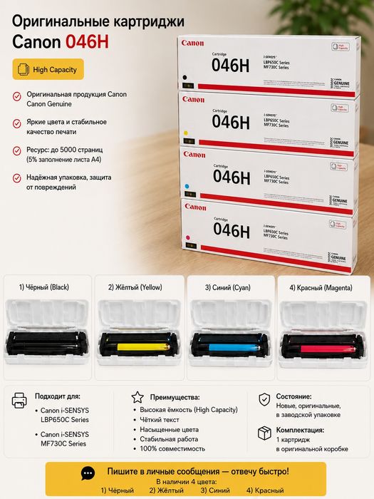 Картриджи Canon 046H