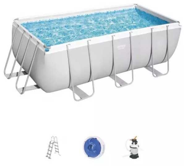 Басейн Bestway пълен комплект + ПОДАРЪЦИ, 4.12 м х 2.01 м х 1.22 м
