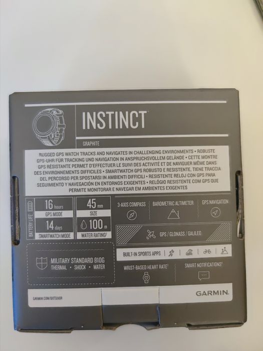 Смарт часовник Garmin Instinct, 45 mm