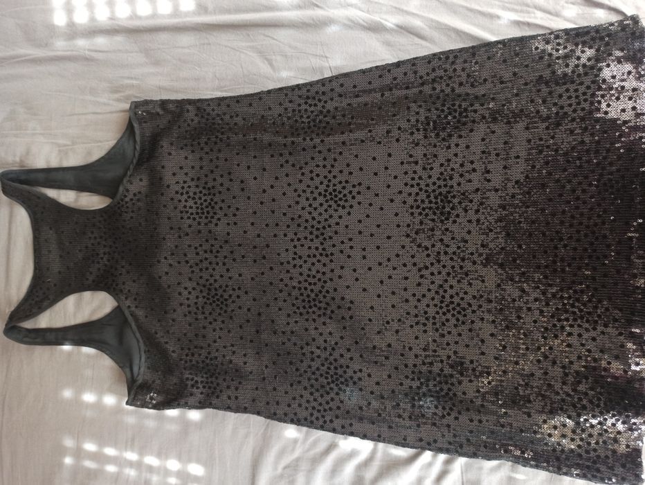 Черна парти рокля Mango