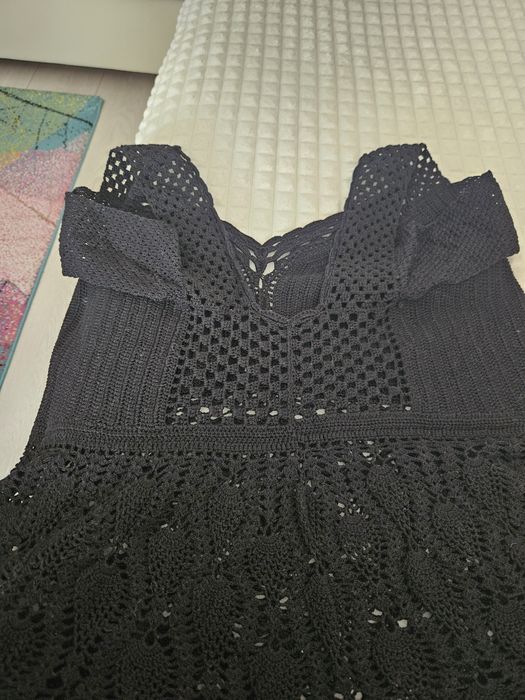 Bluza dantelă crosetata manual, 48-50,unicat