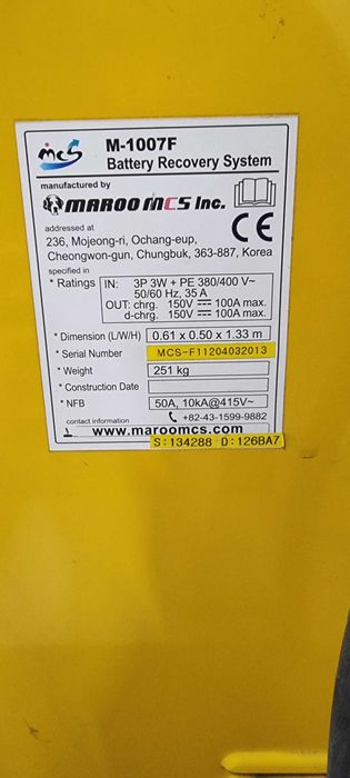 Aparat regenerare baterii industriale