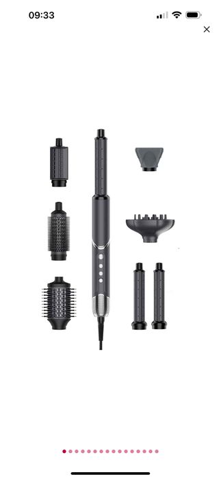 Perie Myria MY4887, 1300W, 3 trepte temperatura, gri