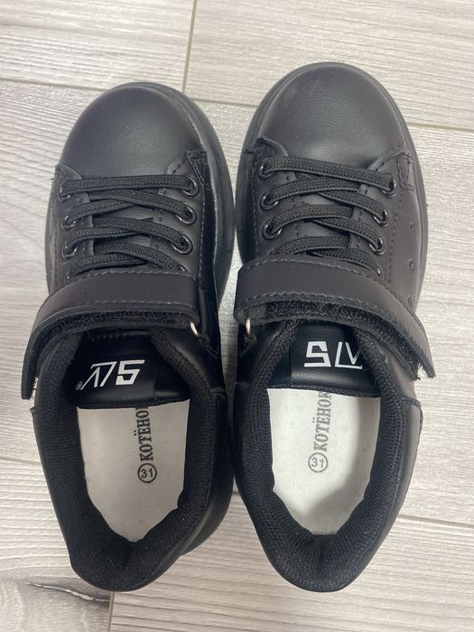 Мокасы черные 31 размер детские