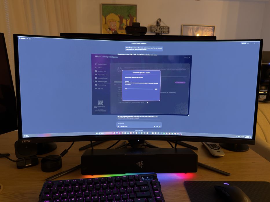 Monitor curbat NOU QD-OLED 34.2 MSI MAG 341CQPDE (garantie 2 ani emag)