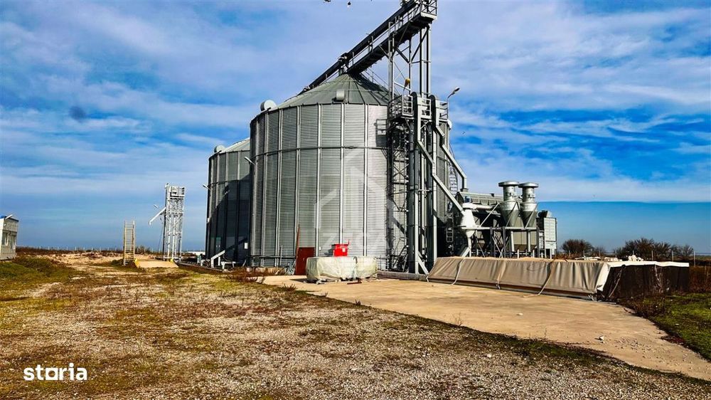 Baza receptie si depozitare cereale 3000 tone | 2 ha teren | Utilata c
