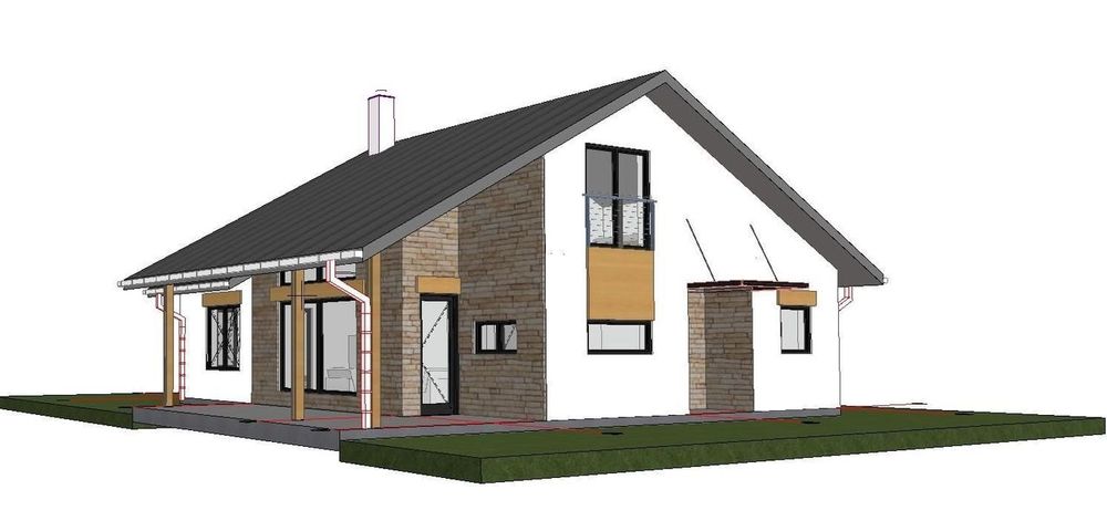 Teren 744 mp + Proiect cabana  Marisel