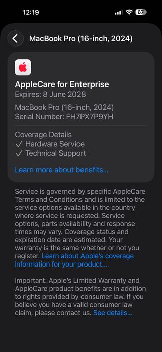 MacBook Pro 16" M4 PRO Chip 14-CPU/20-GPU/48GB RAM/512GB SSD В ГАРАНЦИЯ 8.06.2028г. — миниатюра 8