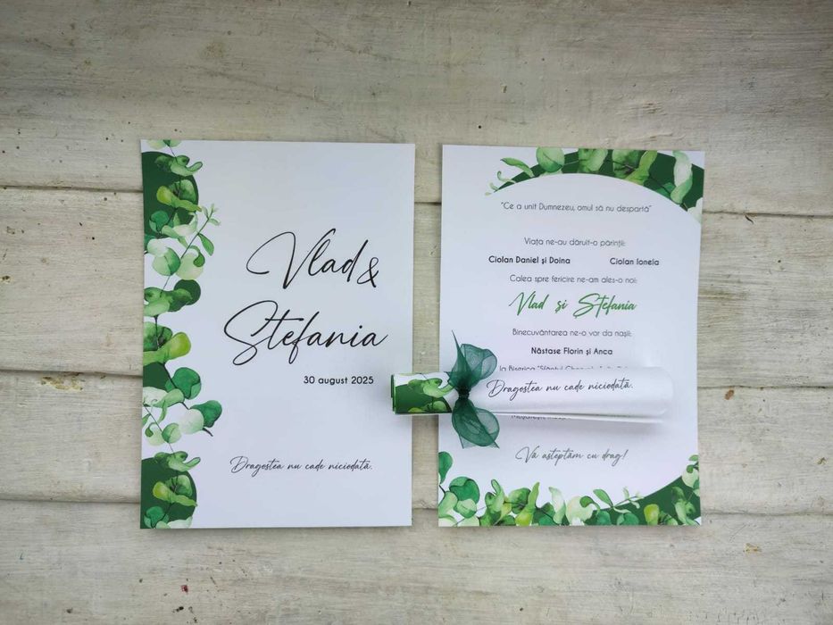 Realizez la comanda tablouri pictate, invitatii de nunta, de botez.