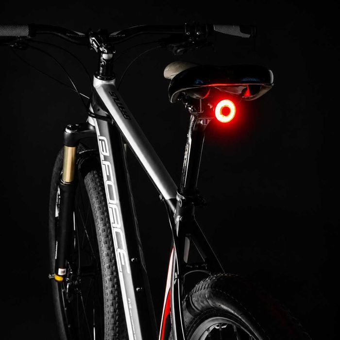 Задна LED стоп светлина за велосипед FORCE GLITZ, 20LM, 20 COB LED, USB-C, IP65