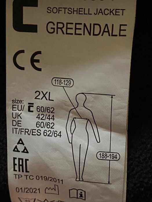 Jacheta Softshell groasa Greendale barbateasca 2XL