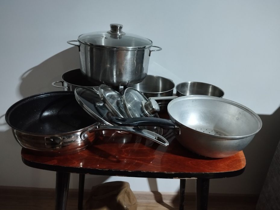 Кастрюли из нерж. Набор.