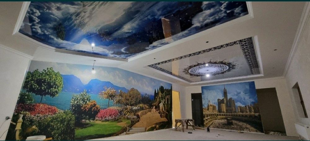 Rombik oynalar dushivoykabinalar va natyajnoy patalok 200000 sumdan