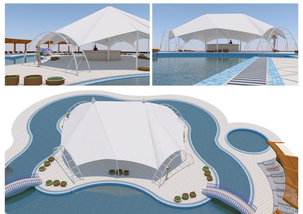 Баннер тент установки