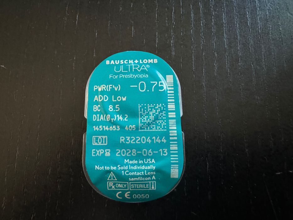 Bausch + Lomb ULTRA for Presbyopia (6 lentile)