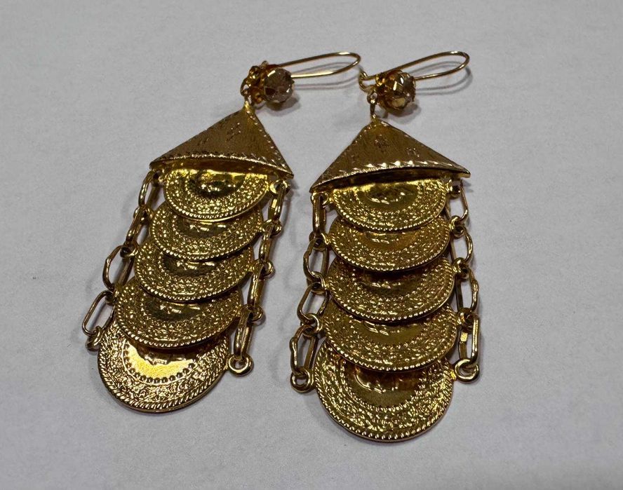 Златни обеци 14 К 585/7,34 гр.