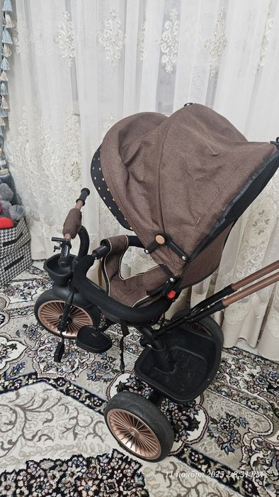 Детская велосипед-коляска