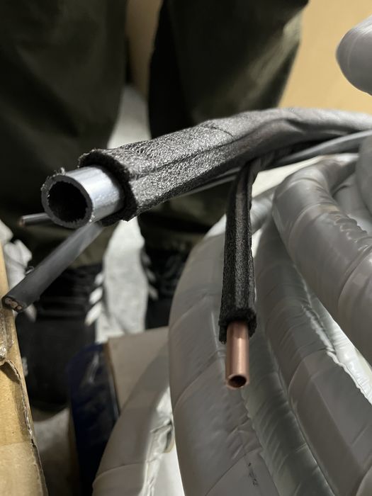 Трубы медные с кабелем для кондиционера