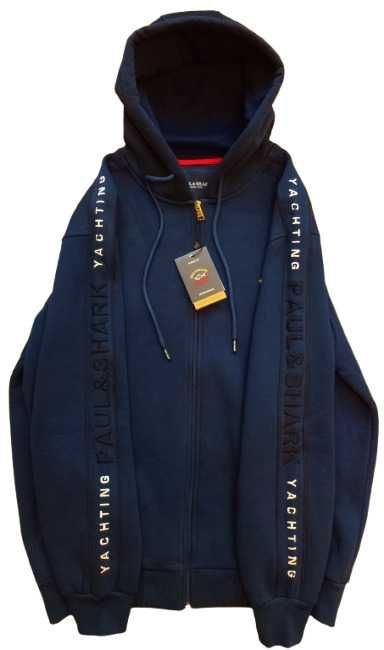 Нов PAUL & SHARK мъжки ватиран суитчър 100% Памук Marine M;XL;3XL;5XL