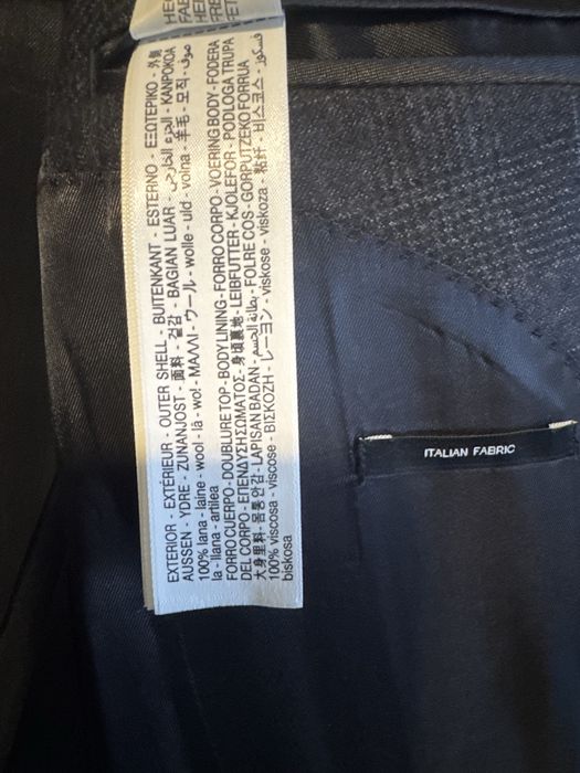Sacou barbati,  Massimo Dutti,  din lana, Nou