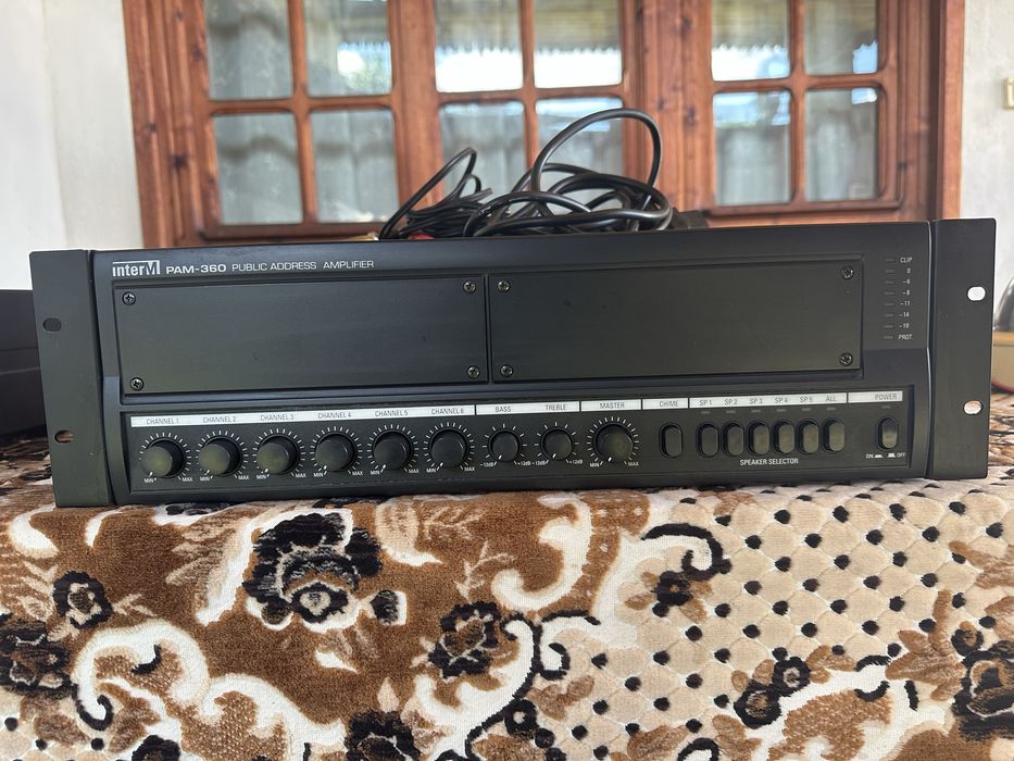 Amplificator Mixer Audio Profesional Inter-M PAM-360 – 360W / 100V / 5 Zone