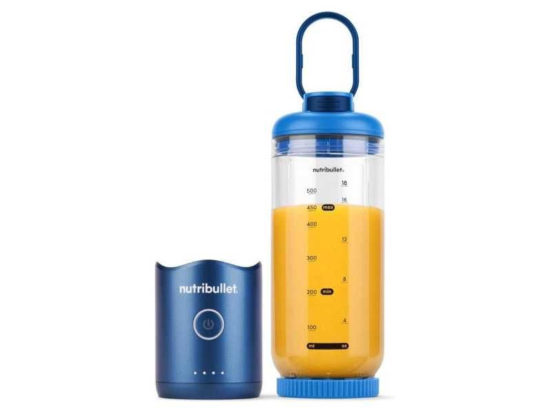 Компактен Преносим Блендер за Смутита и Напитки NutriBullet Flex NBP013BL 590 мл, Син