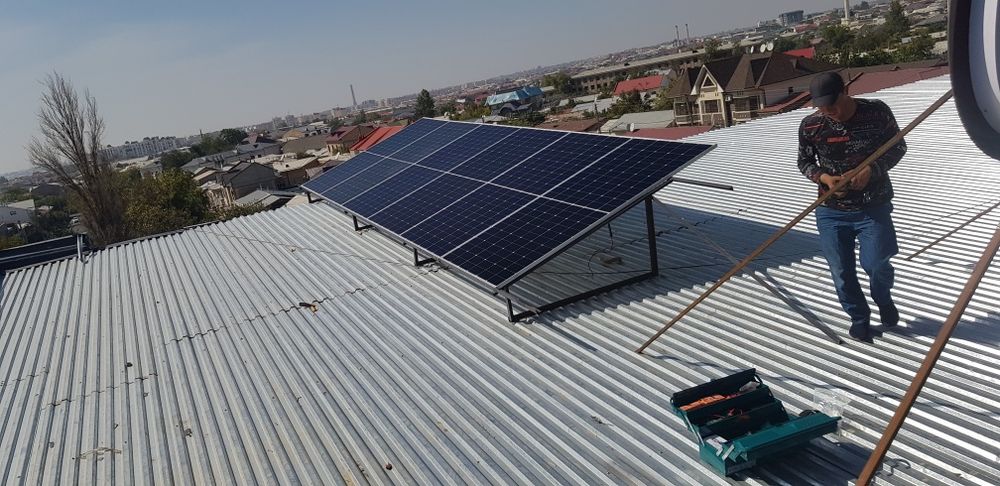 Солнечный панели установка монтаж