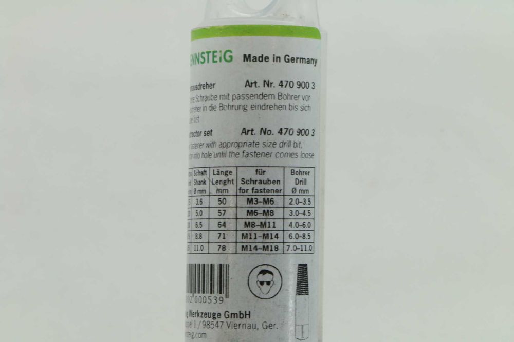 екстрактори GEDORE. RENN, 3 модела M3-M18, Германия