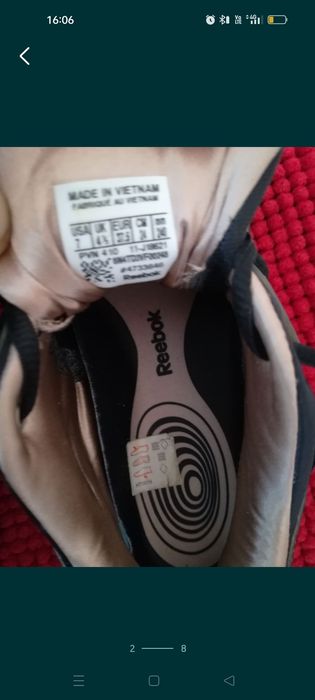 Adidași Reebok nr 37,5 damă