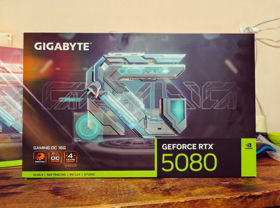 Чисто нова Gigabyte RTX 5080 Gaming OC 16GB – Запечатана
