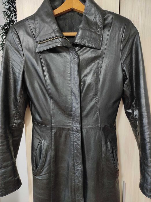 Естествена кожа палто