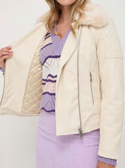 Кожено зимно яке Guess XS