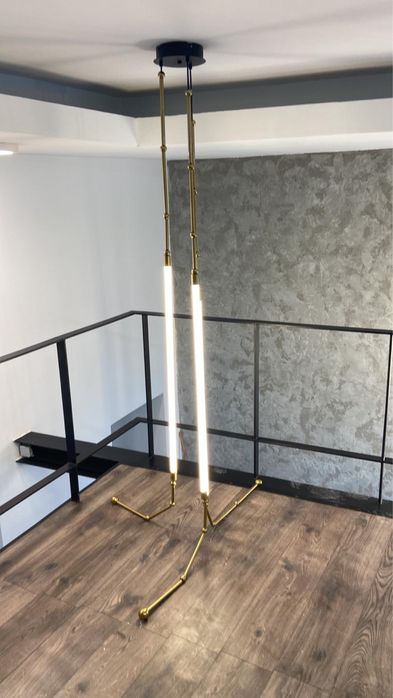 Candelabru modern Nordic 120cm – Auriu – Lampă suspendată designer
