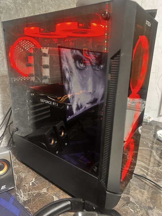 Игровой ПК + 2 монитора + периферия + кресло! Полный комплект