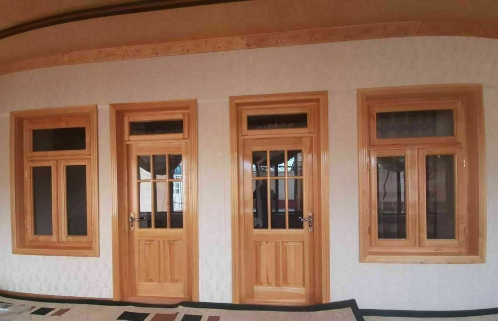 Balkon, oshxona uchun romlar, oynalar, eshiklar. Окна и рамы из дерева