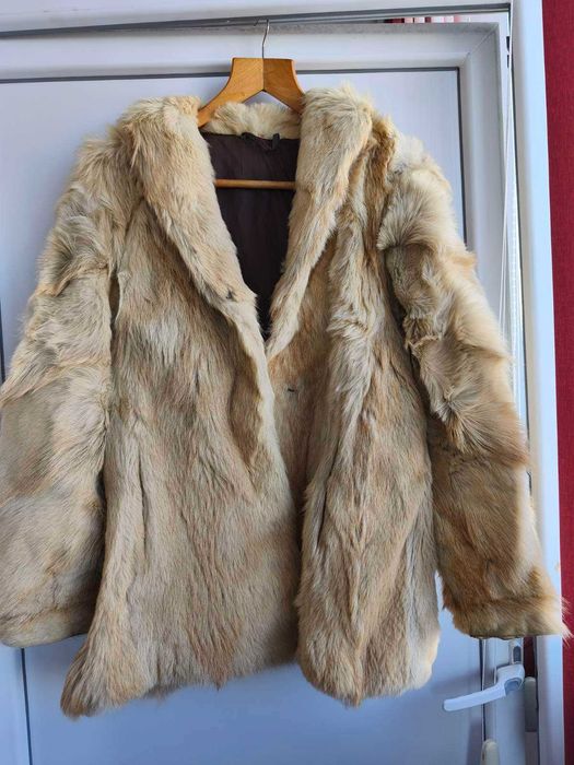 Палто естествен косъм