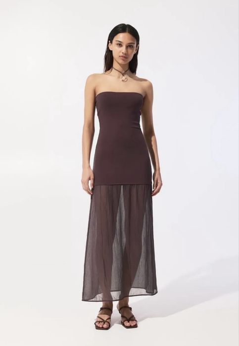 Платье-бандо Pull&Bear