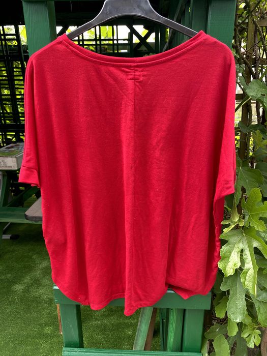 Bluza H&M Conscious Collection Rosu-burgundy, croiala lejera, mărimea S M