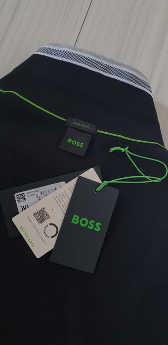 Hugo Boss Paddy Pique Cotton Regular Fit  2XL НОВО ОРИГИНАЛ Мъжка Тени
