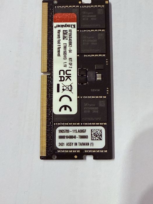 Ssd samsung 980 pro 2 tb+ memorie ram laptop DDR5 32gb 5600mhz cl40 ps5 pro slim asus