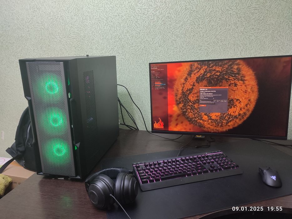 Игровой компьютер R5 7500f RX 7800 XT DDR5 32GB SSD 1TB + ПОДАРОК СТОЛ