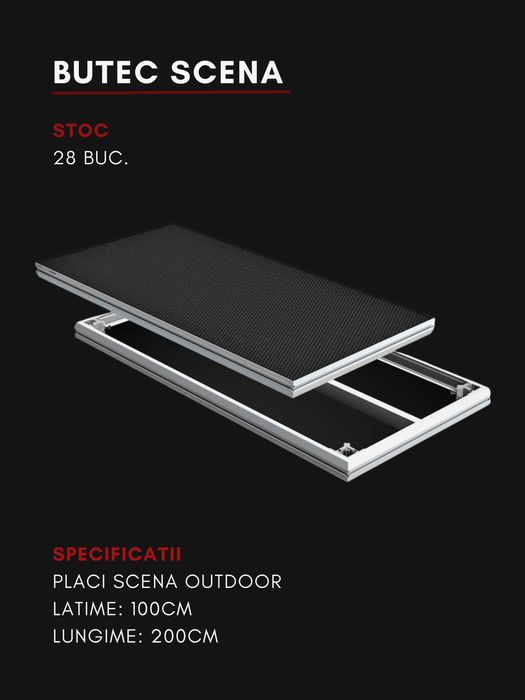 Inchiriez - Mese Standing/Cocktail, Canapele, Mese lounge, Bar mobil, Garderoba, Lumini, Umbrele, Drapaj, Ustensile - Logistica + Mobilier Evenimente