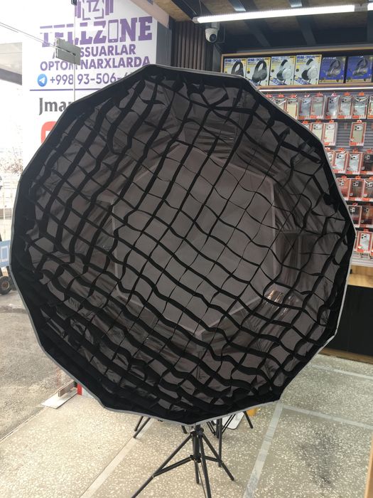 softbox zontik lampa rgb