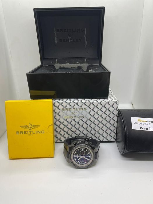 Ceas Breitling Bentley GMT Midnight M47362 Ful box -A-