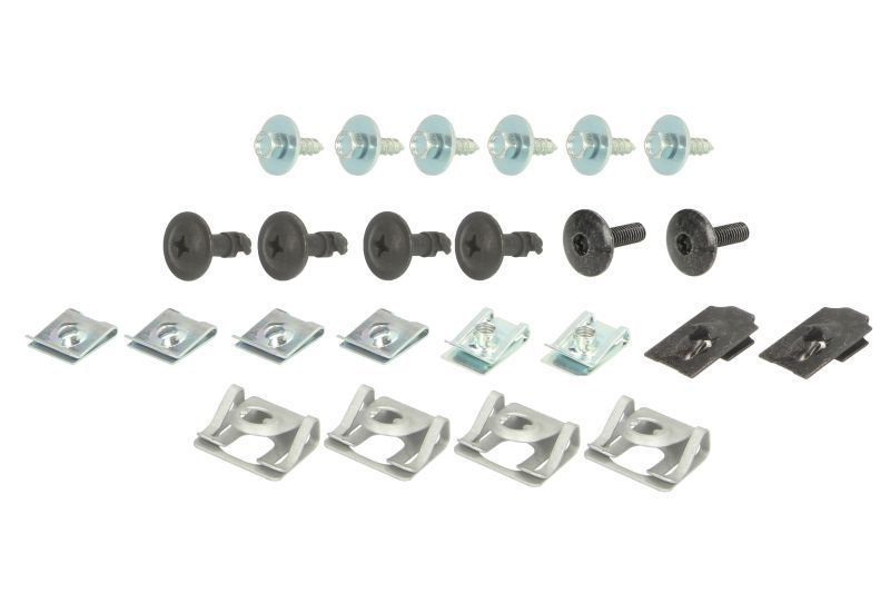 Set fixare scut motor BMW seria 5 (E60/E61) 06.2003-06.2010; set 20 buc, fixare scut sub motor, 07146959923, 07146981767, 51127070202, 51717195796, 51718212148, 51718212164, 51778212165