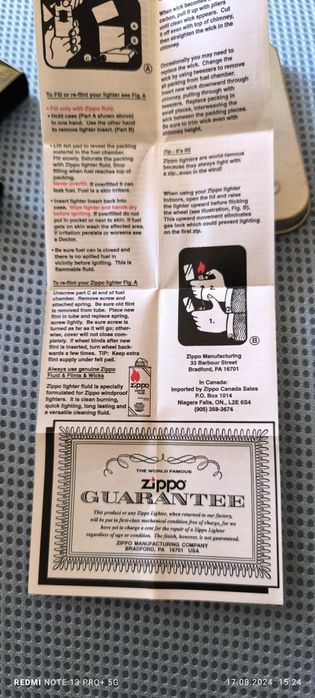 Запалка Zippo оригинал