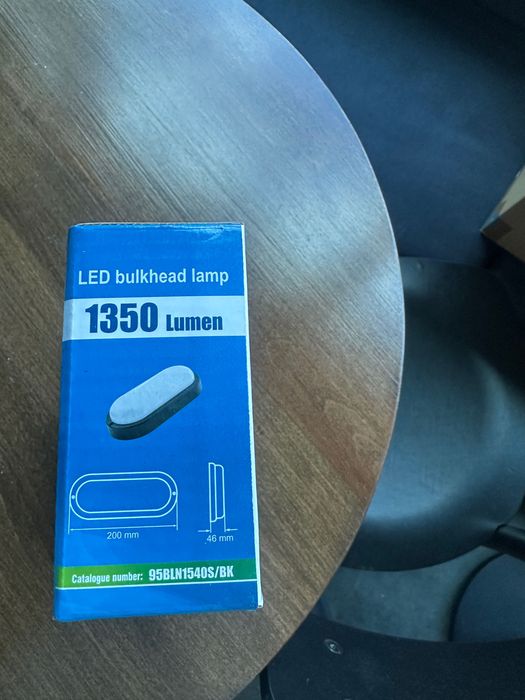 25 бр. LED влагозащитени аплици Elmark 15W IP54 (Черни) — Чисто нови