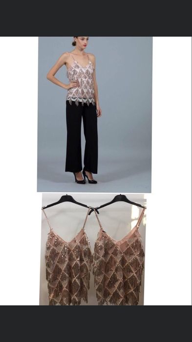 Топ с ресни и пайети S